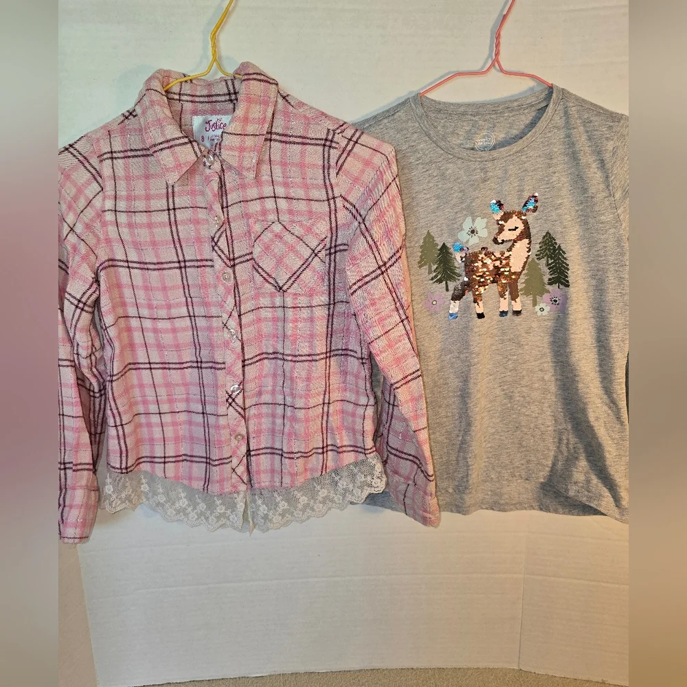 Justice/Assorted Girls Bundle of 10 items size 6 - 7/8